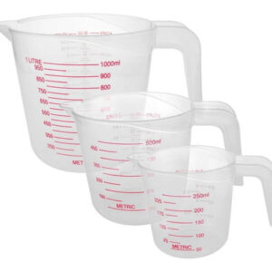 Tazas medidoras plásticas (set de 3)